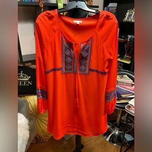 Bright Orange Gianni Bini swing mini dress